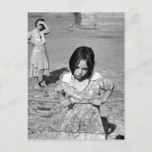 Kind van de Grote Depressie Briefkaart