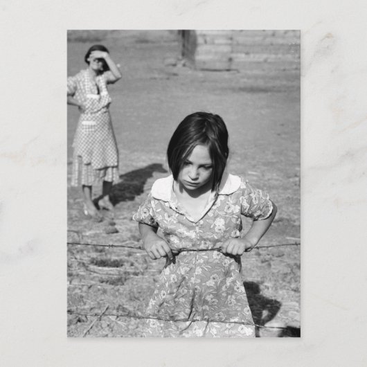 Kind van de Grote Depressie Briefkaart (Voorkant)