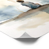 Kind van de Here Waterverf print minimalistisch (Hoek)