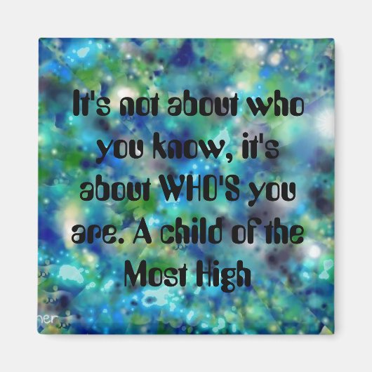 Kind van de Hoogste Inspirerend Christelijke Kunst Magneet (Voorkant)