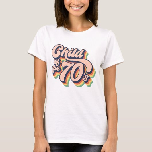Kind van de jaren 70 t-shirt (Voorkant)