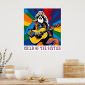 Kind van de jaren zestig poster (Keuken)