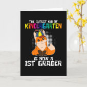 Kind van de kleuterschool van de eerste graad kaart (Gele Bloem)