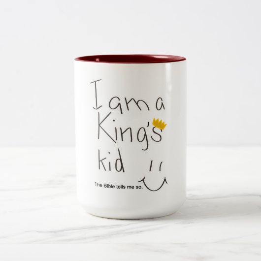 Kind van de Koning Tweekleurige Koffiemok (Center)