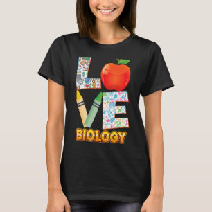 Kind van de liefdesbiologie Leerling-leraar terug T-shirt
