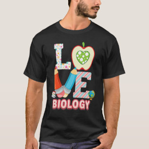 Kind van de liefdesbiologie Leerling-leraar terug T-shirt