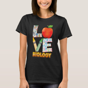 Kind van de liefdesbiologie Leerling-leraar terug  T-shirt