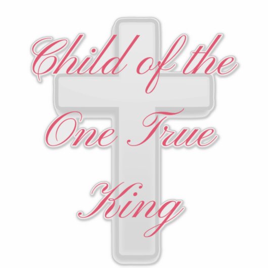 Kind van de One True King Sticker (Voorkant)