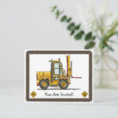 Kind van de partij van Forklift Truck Kaart (Staand voorkant)
