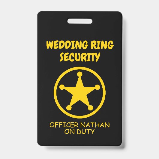 Kind van de Ringveiligheid voor de trouwringdrager Badge (Voorzijde)