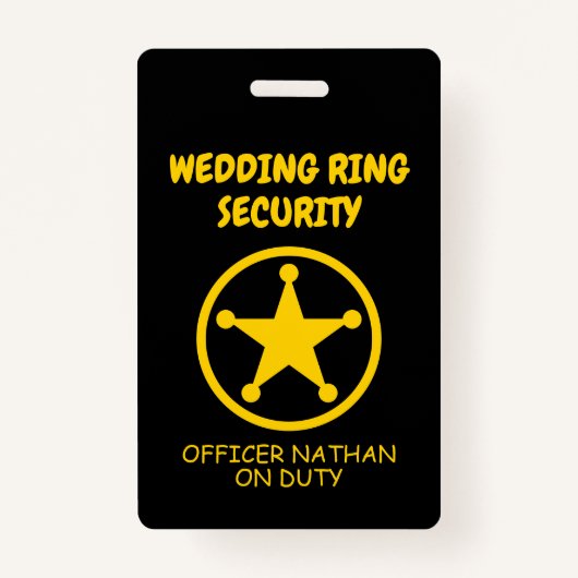 Kind van de Ringveiligheid voor de trouwringdrager Badge (Voorkant)