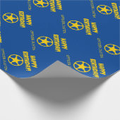 Kind van de sterrenbadge Happy Birthday Cadeaupapier (Hoek)