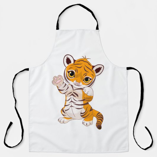 kind van de tijger schort (Voorkant)