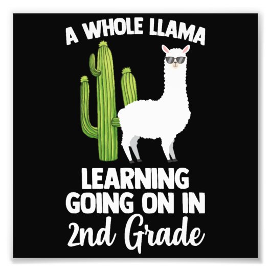 kind van de tweede klas van de leraar foto afdruk (Voorkant)