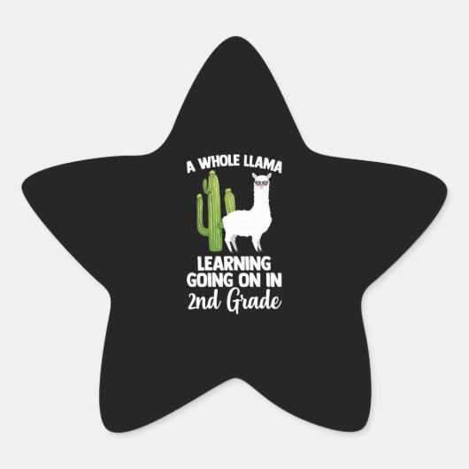 kind van de tweede klas van de leraar ster sticker (Voorkant)