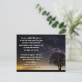 Kind van de Universe - Citaatkaart Briefkaart (Staand voorkant)