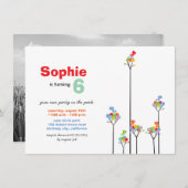 Kind van de  van de  van de witte Stippen Kaart (Voorkant / Achterkant)