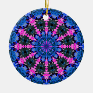 Kind van de ventilator (roze-blauw) keramisch ornament