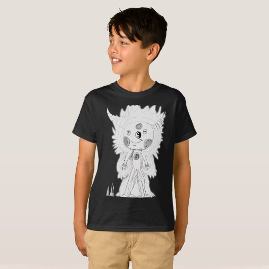 Kind van de Verlichte Maanhoeder T-shirt (Voorkant volledig)