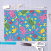 Kind van de vissoort "Birthday Aquarium" (waterdag Tissuepapier (Craft)