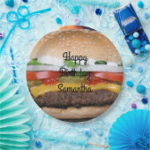 Kind van de vleesboer 1e verjaardag papieren bordje (Feest)