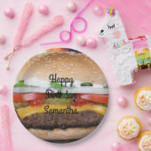 Kind van de vleesboer 1e verjaardag papieren bordje (Feest)