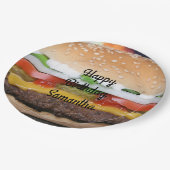 Kind van de vleesboer 1e verjaardag papieren bordje (Gekanteld)