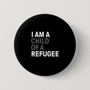 Kind van de Vluchtelingenspeld Ronde Button 5,7 Cm