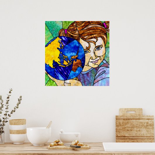 Kind van de wereld poster (Keuken)