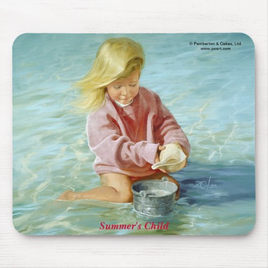 Kind van de zomer muismat (Voorkant)