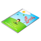 Kind van de zomerdag waarop het persoonlijke logbo notitieboek (Linkerzijde)