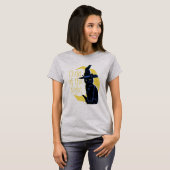 Kind van de Zwarte Kat en Maan T-shirt (Voorkant volledig)