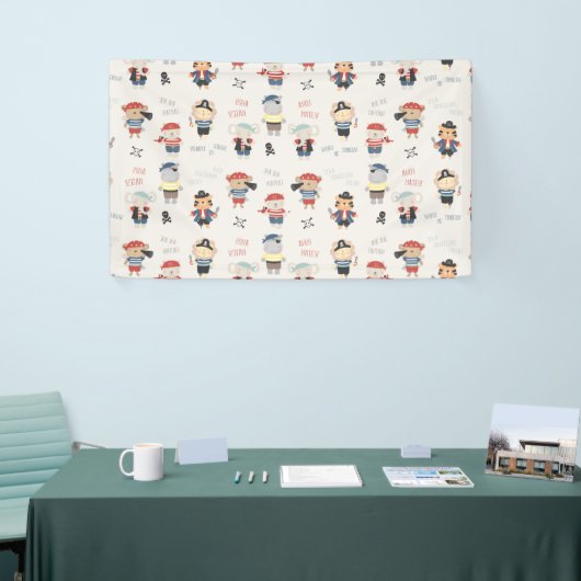 Kind van dierenbemanningspartij Pirate Banner (Beurs)