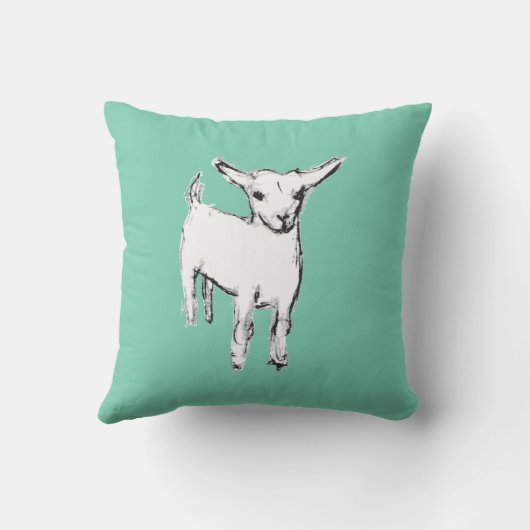 Kind van geit met kussen (Achterkant)