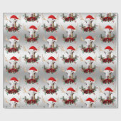 Kind van Goat Kerstmis Schattig LaMancha in Antler Cadeaupapier (Vlak)
