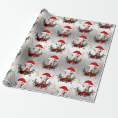 Kind van Goat Kerstmis Schattig LaMancha in Antler Cadeaupapier (Uitgerold)