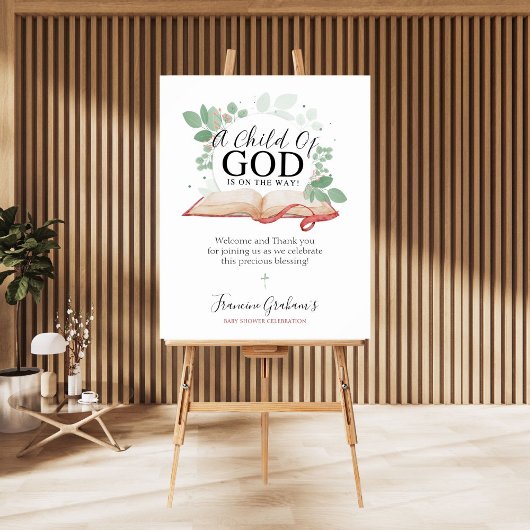 Kind van God Baby shower welkom teken Poster