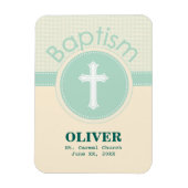 Kind van God Baptisme, Genderneutraal Groen Magneet (Verticaal)