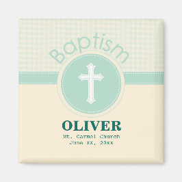 Kind van God Baptisme, Genderneutraal Groen Magneet