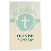 Kind van God Baptisme, Genderneutraal Groen Medium Cadeauzakje (Voorkant)