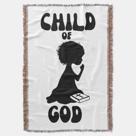 Kind van God Bijbel citaat Deken (Voorkant Verticaal)