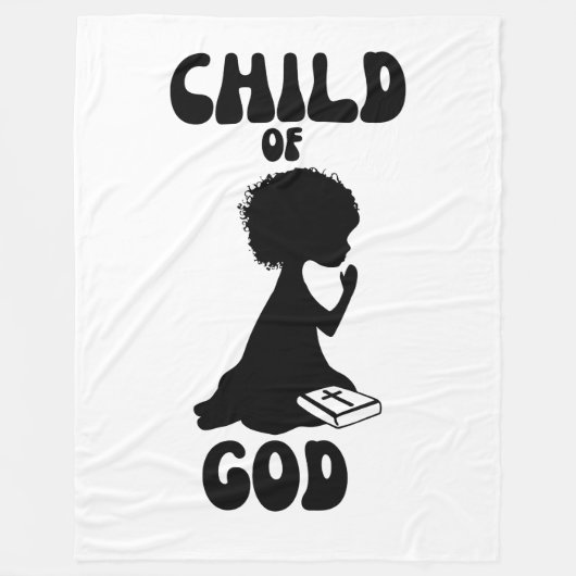 Kind van God Bijbel citaat Fleece Deken (Voorkant)