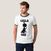 Kind van God, bijbel citaat Mannen T-shirt (Voorkant volledig)