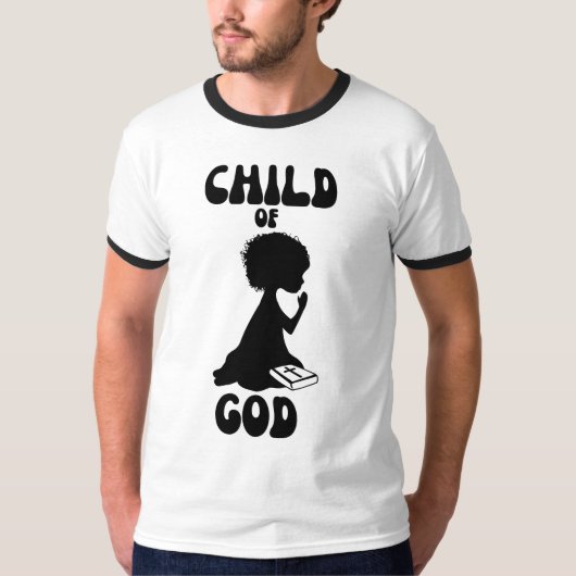 Kind van God, bijbel citaat Mannen T-shirt (Voorkant)