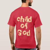 Kind van God bijbel citaat rood T-shirt (Achterkant)