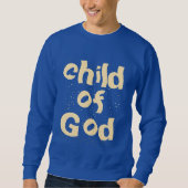 Kind van God Bijbel Quote Royal Blue Trui (Voorkant)
