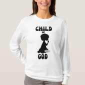 Kind van God Bijbel Quote Vrouwen lange mouw T-shirt (Voorkant)