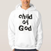 Kind van God Bijbel Quote White Hoodie (Voorkant)