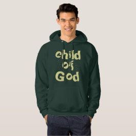 Kind van God Bijbelcitaat Groen Hoodie