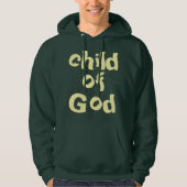 Kind van God Bijbelcitaat Groen Hoodie (Voorkant)